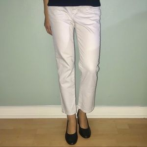 White relaxed pants